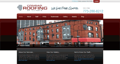 Desktop Screenshot of conradroofing.com